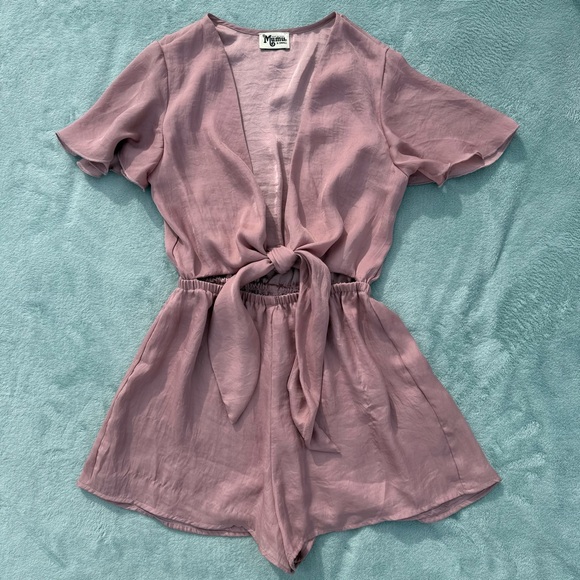 Show Me Your MuMu Pants - Show me your MuMu gia tie front romper